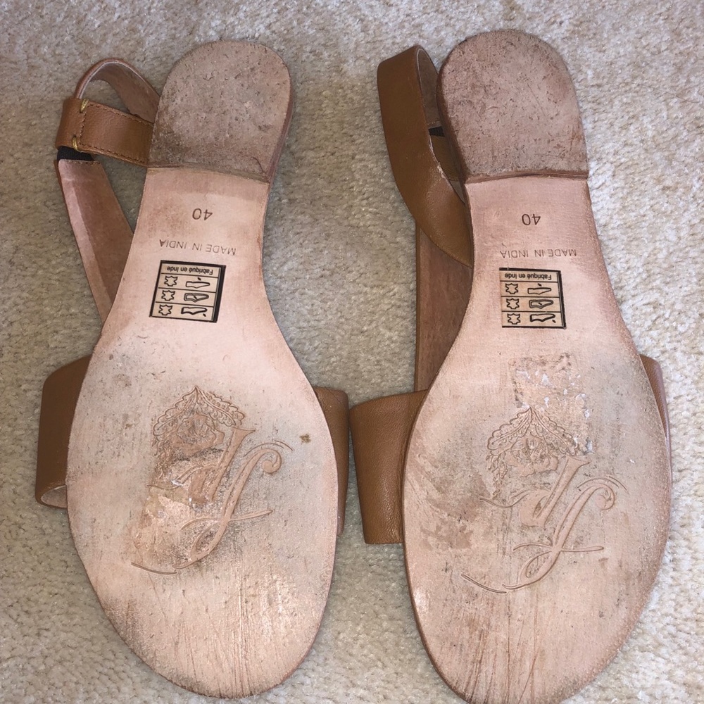 Free People Chestnut Brown Strappy Sandals - Picture 5 of 5